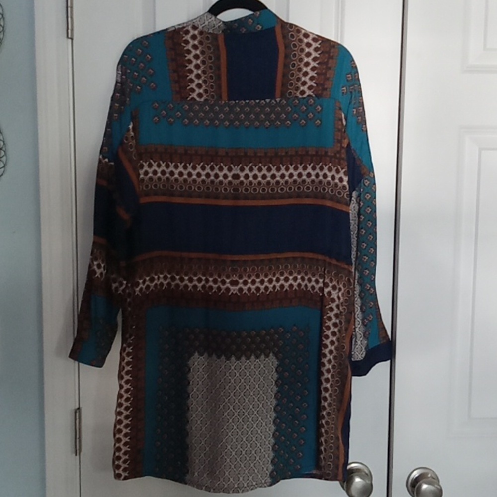 Boohoo Teal and Black Midi Dress - Picture 4 of 5